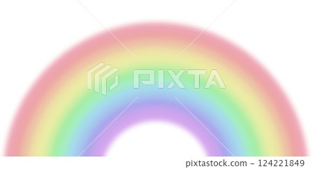 A pale, colorful, soft rainbow A pale, colorful, soft rainbow 124221849