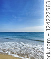 The blue sky and the blue sea 124222563