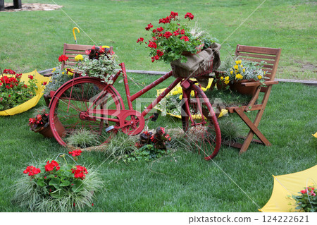 Flowers exposed on Floraart, 49 international garden exhibition in Zagreb, Croatia 124222621