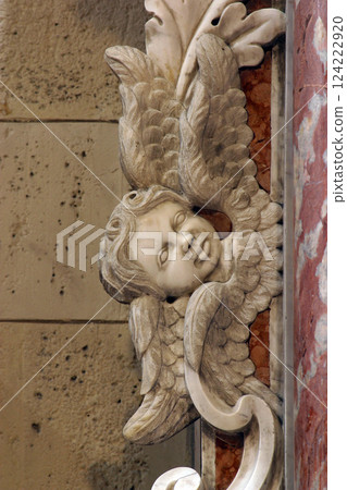 Angel, altar of the Saint Luke the Evangelist in Zagreb cathedral Angel, altar of the Saint Luke the Evangelist in Zagreb cathedral 124222920