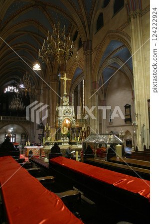 Interior of Zagreb cathedral dedicated to Assumption of Virgin Mary Interior of Zagreb cathedral dedicated to Assumption of Virgin Mary 124222924