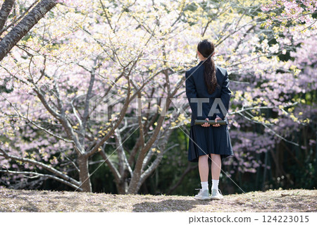 Female student with a diploma Female student with a diploma 124223015