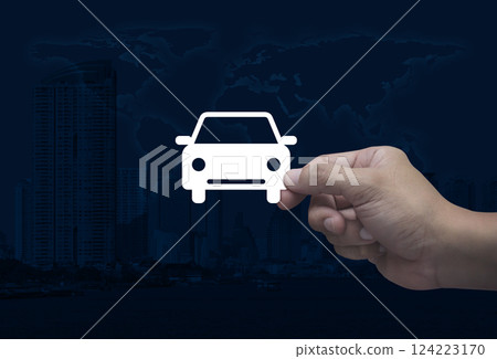 Business transportation service concept, Elements of this image furnished by NASA 124223170