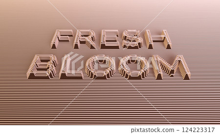 Fresh Bloom Text with Soft Neutral Spring Typography 124223317