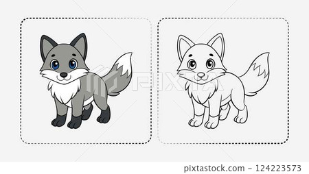 cute puppy with a cute puppy 124223573