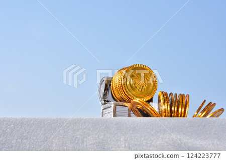 金幣、儲蓄、投資、資產管理形象 124223777