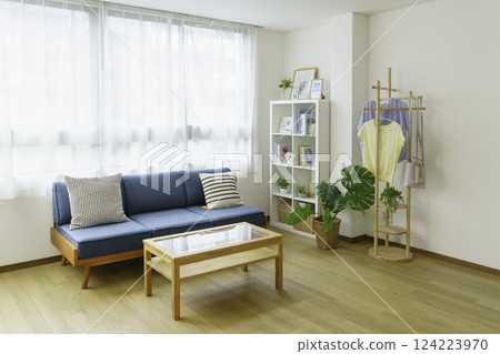 Living room interior house residence 124223970