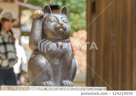 豪德寺的招財貓在向遊客招手 124224050