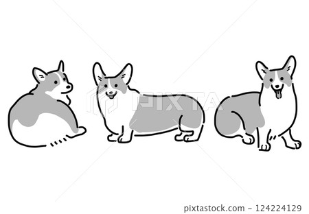 柯基犬插圖集 124224129