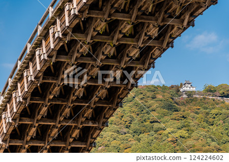 [The back side of Kintai Bridge and Iwakuni Castle] 124224602