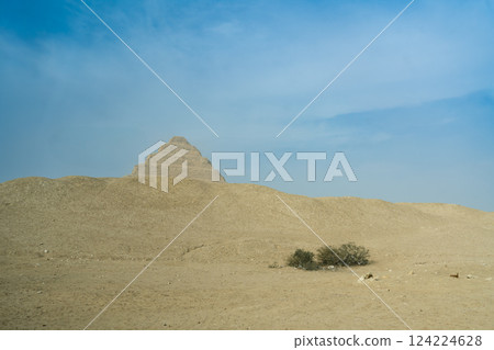 Step Pyramid of Zoser in Saqqara Desert, Egypt. 124224628