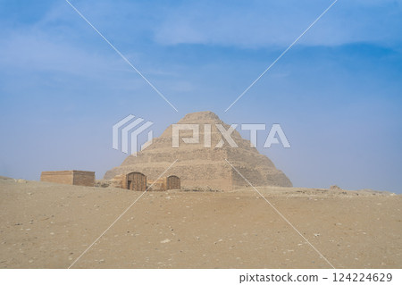 Step Pyramid of Zoser, Desert Facade. Saqqara, Egypt 124224629