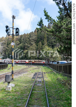 Railroads in Alishan National Park Railroads in Alishan National Park 124224729
