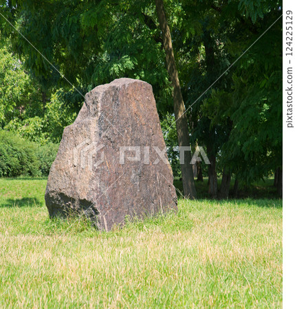 Stone for inscription among the field Stone for inscription among the field 124225129