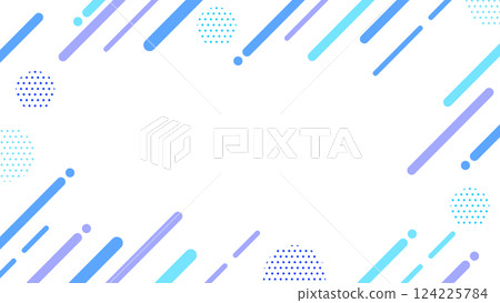 Cute abstract geometric pattern frame material that can be used in summer Flyer, web, video 16:9 size Light blue Blue Cute abstract geometric pattern frame material that can be used in summer Flyer, web, video 16:9 size Light blue Blue 124225784