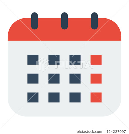 calendar flat icon calendar flat icon 124227097