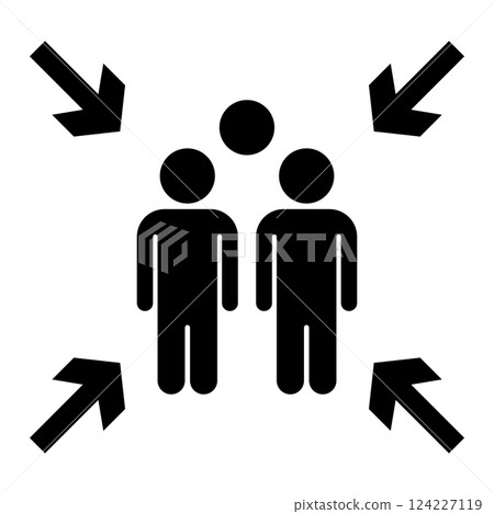 assembly point people icon assembly point people icon 124227119