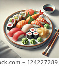 Assorted sushi 124227289