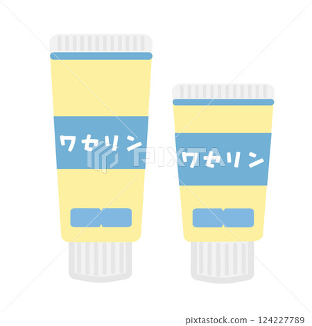 Vaseline tube type illustration 124227789