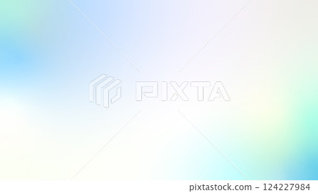 清爽漸層背景素材（白色→藍色→綠色） 124227984
