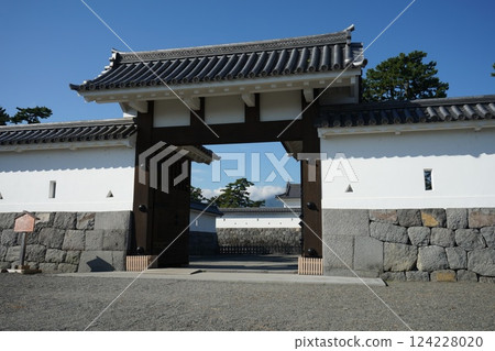 Odawara Castle in Japan under the blue sky 124228020