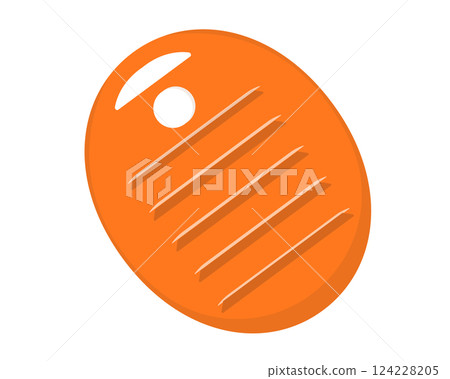 Hot water bottle. Protection from the cold. Vector illustration Hot water bottle. Protection from the cold. Vector illustration 124228205
