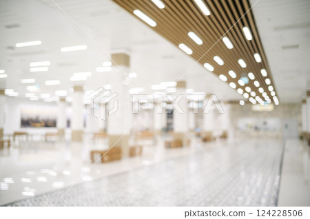 Abstract blur exhibition hall event background 124228506