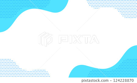 夏季可用的可愛抽象幾何圖案框架材料傳單、網絡、視頻 16:9 尺寸淺藍色藍色 夏季可用的可愛抽象幾何圖案框架材料傳單、網絡、視頻 16:9 尺寸淺藍色藍色 124228870