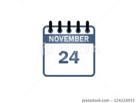 November 24 Calendar Date November 24 Calendar Date 124228933