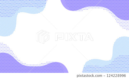 Cute abstract geometric frame material for flyers, web, and videos 16:9 size Purple Blue Cute abstract geometric frame material for flyers, web, and videos 16:9 size Purple Blue 124228996