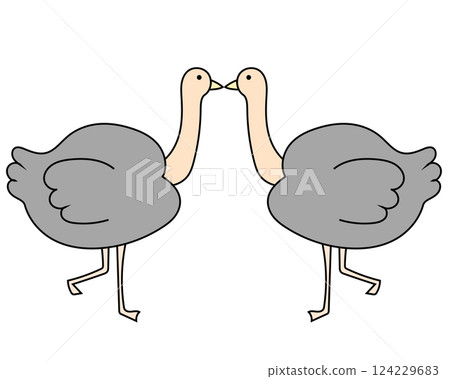 Ostrich Friends 124229683