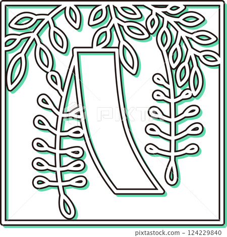 Color shadow square simple Hanafuda Uzuki Wisteria Red short April Wisteria with red short Color shadow square simple Hanafuda Uzuki Wisteria Red short April Wisteria with red short 124229840