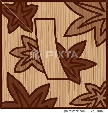 Simple square-shaped wooden playing cards - Kannazuki, autumn leaves, blue and white, October, autumn leaves and blue and white Simple square-shaped wooden playing cards - Kannazuki, autumn leaves, blue and white, October, autumn leaves and blue and white 124230026