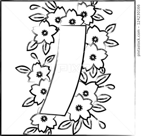 Brush-written square Hanafuda card, Yayoi, cherry blossom, red short card, March, cherry blossom with red short card Brush-written square Hanafuda card, Yayoi, cherry blossom, red short card, March, cherry blossom with red short card 124230166