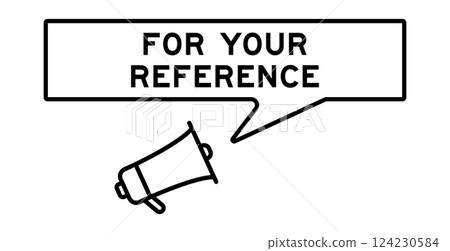 Megaphone icon with speech bubble in word for your reference on white background 124230584