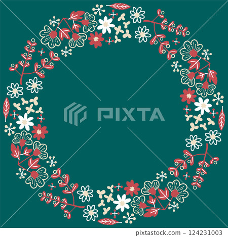 Scandinavian style Christmas frame 124231003