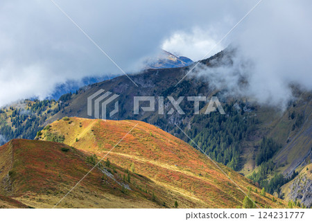 Italian Dolomite Alps mountains, Italy 124231777