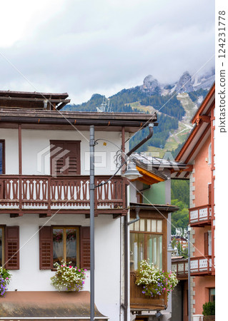 Summer scenery of Cortina d'Ampezzo, Italy Summer scenery of Cortina d'Ampezzo, Italy 124231778