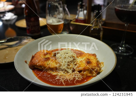 Italian food Lasagna Italian food Lasagna 124231945