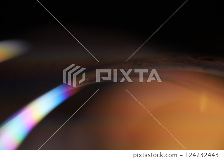 Green glossy liquid surface, colourful abstract, surrealistic art, line of light, black background, beautiful science 124232443