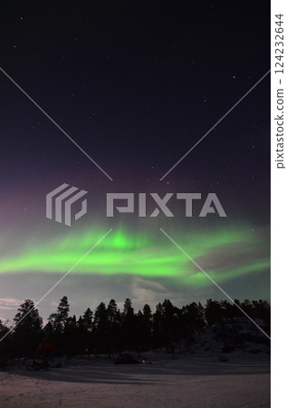 Inari, Finland, is located within the Arctic Circle and has a high chance of seeing the Northern Lights. Inari, Finland, is located within the Arctic Circle and has a high chance of seeing the Northern Lights. 124232644