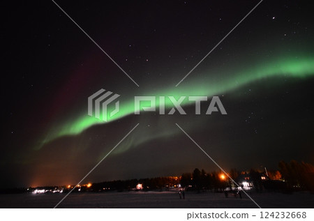Inari, Finland, is located within the Arctic Circle and has a high chance of seeing the Northern Lights. Inari, Finland, is located within the Arctic Circle and has a high chance of seeing the Northern Lights. 124232668
