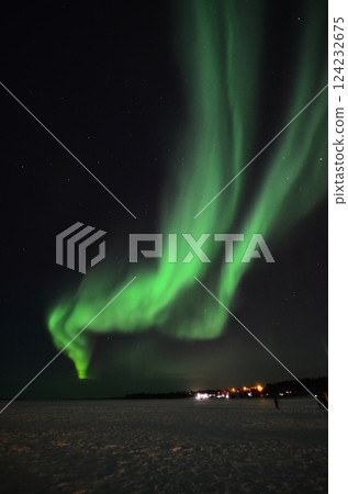 Inari, Finland, is located within the Arctic Circle and has a high chance of seeing the Northern Lights. Inari, Finland, is located within the Arctic Circle and has a high chance of seeing the Northern Lights. 124232675