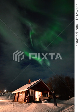 Inari, Finland, is located within the Arctic Circle and has a high chance of seeing the Northern Lights. Inari, Finland, is located within the Arctic Circle and has a high chance of seeing the Northern Lights. 124232686