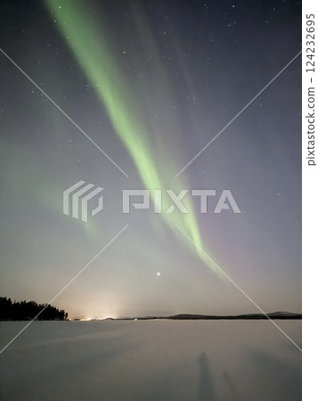Inari, Finland, is located within the Arctic Circle and has a high chance of seeing the Northern Lights. Inari, Finland, is located within the Arctic Circle and has a high chance of seeing the Northern Lights. 124232695