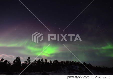 Inari, Finland, is located within the Arctic Circle and has a high chance of seeing the Northern Lights. Inari, Finland, is located within the Arctic Circle and has a high chance of seeing the Northern Lights. 124232702