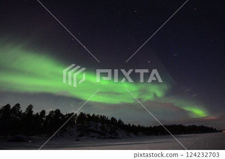 Inari, Finland, is located within the Arctic Circle and has a high chance of seeing the Northern Lights. Inari, Finland, is located within the Arctic Circle and has a high chance of seeing the Northern Lights. 124232703
