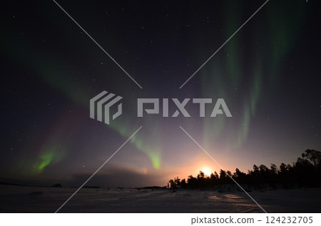 Inari, Finland, is located within the Arctic Circle and has a high chance of seeing the Northern Lights. Inari, Finland, is located within the Arctic Circle and has a high chance of seeing the Northern Lights. 124232705