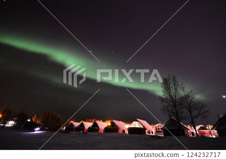 Inari, Finland, is located within the Arctic Circle and has a high chance of seeing the Northern Lights. Inari, Finland, is located within the Arctic Circle and has a high chance of seeing the Northern Lights. 124232717