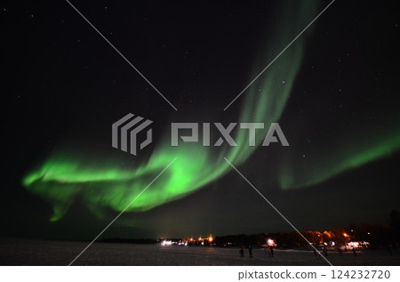 Inari, Finland, is located within the Arctic Circle and has a high chance of seeing the Northern Lights. Inari, Finland, is located within the Arctic Circle and has a high chance of seeing the Northern Lights. 124232720